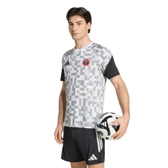 Camiseta de Prepartido de la Tercera Equipación Sheffield United 2026/27 Hombre - Gris Camiseta de Prepartido de la Tercera Equipación Sheffield United 2026/27 Hombre - Gris