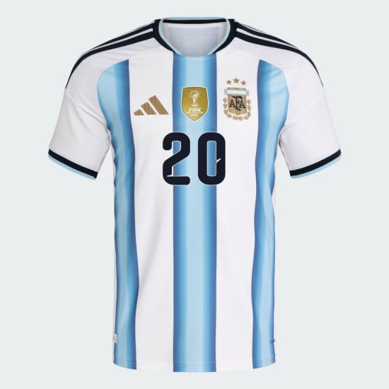 Camiseta Oficial Local Argentina 2026 Mujer MAC ALLISTER #20 Camiseta Oficial Local Argentina 2026 Mujer MAC ALLISTER #20
