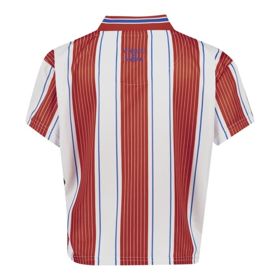 Camiseta Retro Crop Top Atlético Madrid 1996 para Mujer