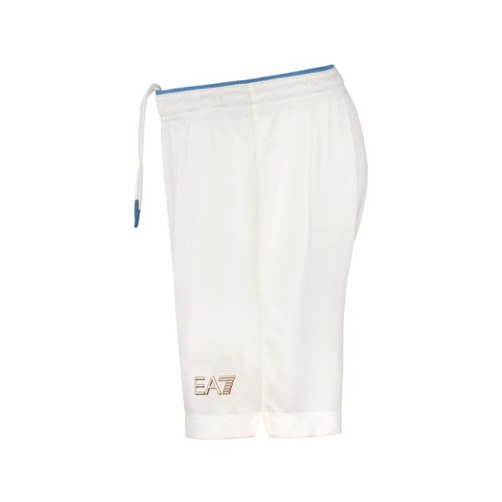 Pantalones Cortos de Local Nápoles 2026/27 Infantil - Blanco Pantalones Cortos de Local Nápoles 2026/27 Infantil - Blanco
