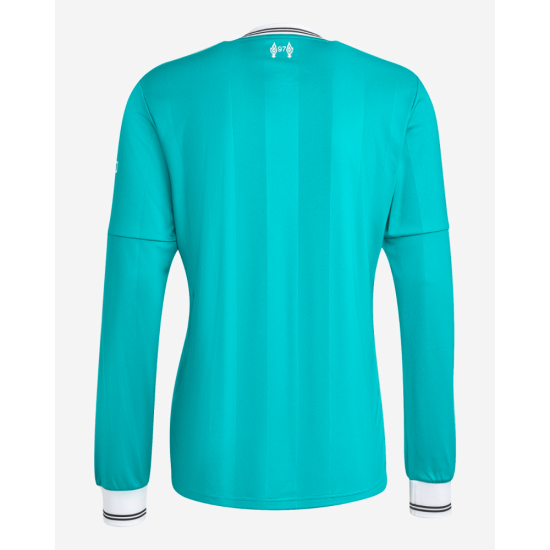 Camiseta Tercera Liverpool 2025/26 Manga Larga Hombre