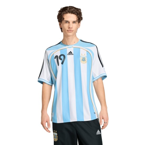 Camiseta Retro Local Argentina 2006 para Niño Messi #19 Camiseta Retro Local Argentina 2006 para Niño Messi #19