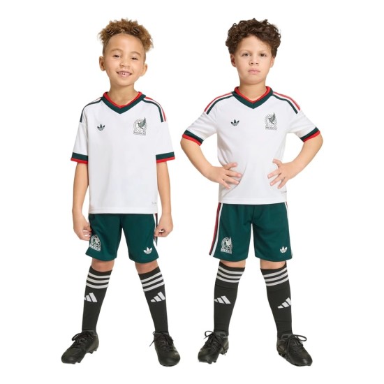 Niños México 2026 Kit de visitante Copa del Mundo Niños México 2026 Kit de visitante Copa del Mundo