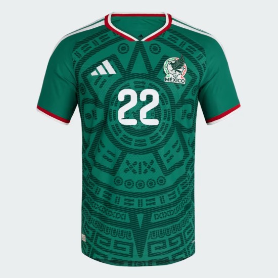 Camiseta Oficial Local México 2026 Niño H. LOZANO #22