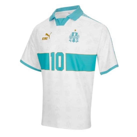 Camiseta Retro King OM #10 - Blanca Niño