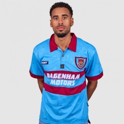 Camiseta Retro Pony Centenario Visitante West Ham United 1995 Hombre Camiseta Retro Pony Centenario Visitante West Ham United 1995 Hombre