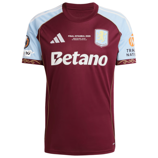 Camiseta Aston Villa Campeón de la UEFA Europa League 2025/26 Hombre Camiseta Aston Villa Campeón de la UEFA Europa League 2025/26 Hombre
