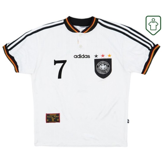 Camiseta retro local Alemania 1996/98 para hombre Möller #7