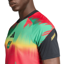 Camiseta de calentamiento local Mundial 2026 de Jamaica para mujer Camiseta de calentamiento local Mundial 2026 de Jamaica para mujer