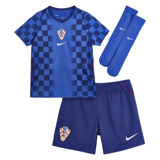 Conjunto infantil Croacia 2026 Copa del Mundo visitante Conjunto infantil Croacia 2026 Copa del Mundo visitante