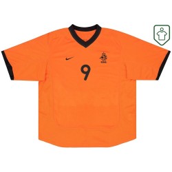Camiseta retro local Países Bajos 2000/02 para hombre V.Nistelrooy #9 Camiseta retro local Países Bajos 2000/02 para hombre V.Nistelrooy #9