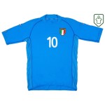 Camiseta retro local Italia 2002 para hombre Totti #10