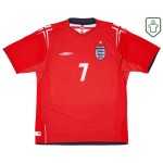 Camiseta retro visitante Inglaterra 2004/06 para hombre Beckham #7 Camiseta retro visitante Inglaterra 2004/06 para hombre Beckham #7