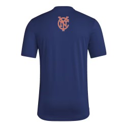 Camiseta Tercera Hook AEROREADY 2025 del New York City FC para Niño - Azul Marino Camiseta Tercera Hook AEROREADY 2025 del New York City FC para Niño - Azul Marino