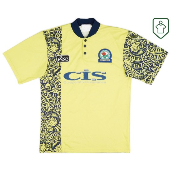 Camiseta retro Blackburn Rovers 1996/97 visitante para hombre Duff #32