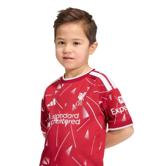 Conjunto Local Infantil Liverpool 2026/27 Conjunto Local Infantil Liverpool 2026/27
