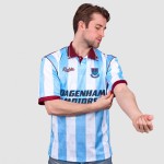 Camiseta Retro de Visitante West Ham United Infantil 1992