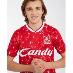 Camiseta Retro de Casa Candy 1989/91 Liverpool Infantil Camiseta Retro de Casa Candy 1989/91 Liverpool Infantil