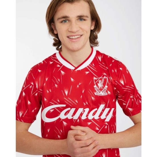 Camiseta Retro de Casa Candy 1989/91 Liverpool Infantil
