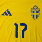 Hombre Camiseta Suecia 2026 Local Auténtica Mundial GYÖKERES #17
