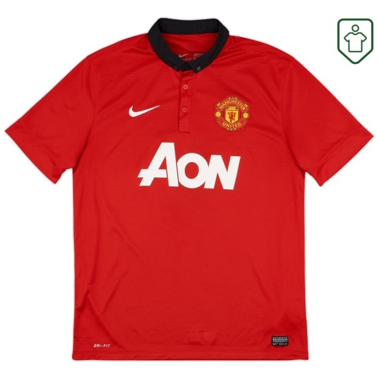 Camiseta retro local hombre Manchester United 2013/14 Mata #8