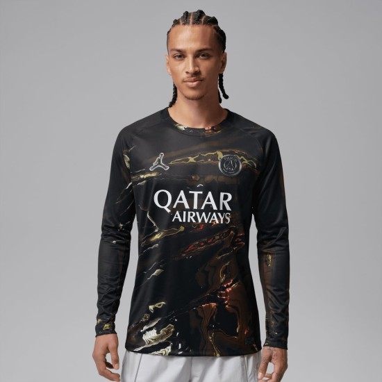 Hombre PSG 2025/26 Camiseta Jordan Night Edition de Manga Larga