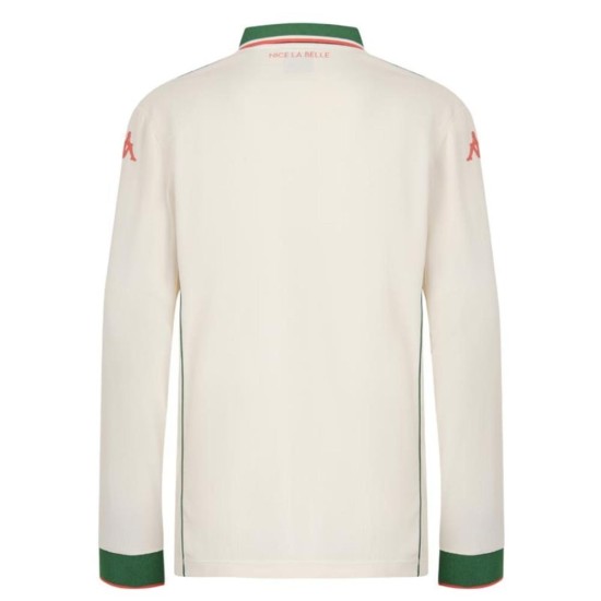 Hombre OGC Niza 2025/26 Camiseta Away Manga Larga Hombre OGC Niza 2025/26 Camiseta Away Manga Larga