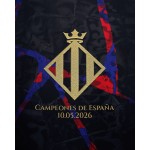 Camiseta Campeones de España FC Barcelona 2026 para Niño - Negro Camiseta Campeones de España FC Barcelona 2026 para Niño - Negro