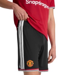Pantalones Cortos Locales Infantiles Manchester United 2026/27 - Negro