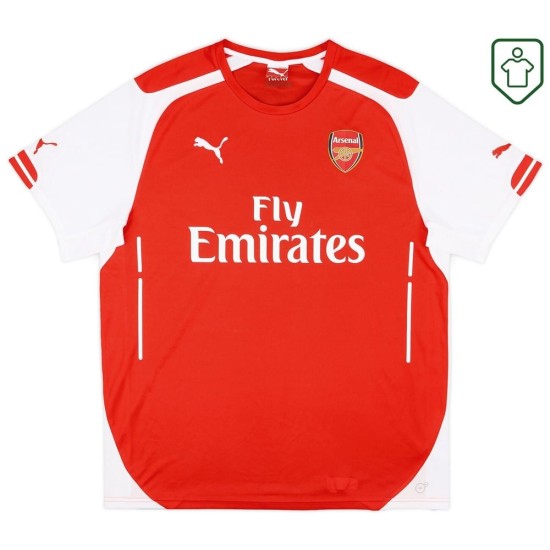 Camiseta retro local hombre Arsenal 2014/15 Arteta #8 Camiseta retro local hombre Arsenal 2014/15 Arteta #8