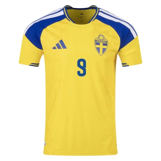 Camiseta Auténtica Local Suecia 2026 para Niño ISAK #9