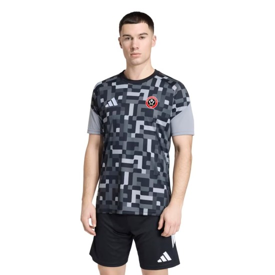 Camiseta de Prepartido de la Tercera Equipación Sheffield United 2026/27 Mujer - Negro Camiseta de Prepartido de la Tercera Equipación Sheffield United 2026/27 Mujer - Negro