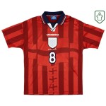 Camiseta retro visitante Inglaterra 1997/99 para hombre Gascoigne #8
