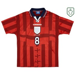 Camiseta retro visitante Inglaterra 1997/99 para hombre Gascoigne #8 Camiseta retro visitante Inglaterra 1997/99 para hombre Gascoigne #8
