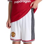Pantalones Cortos Locales Masculinos Manchester United 2026/27 - Blanco Pantalones Cortos Locales Masculinos Manchester United 2026/27 - Blanco