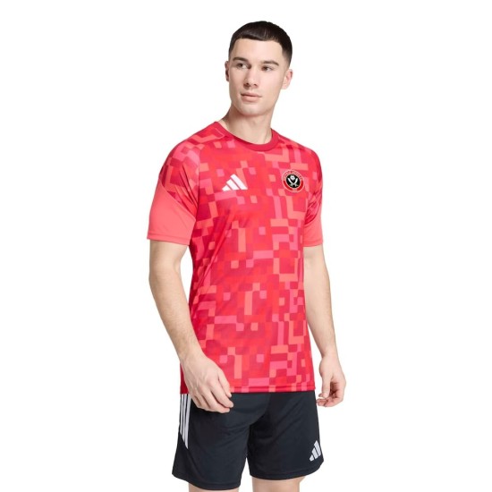 Camiseta de Prepartido de la Tercera Equipación Sheffield United 2026/27 Infantil - Rojo Camiseta de Prepartido de la Tercera Equipación Sheffield United 2026/27 Infantil - Rojo