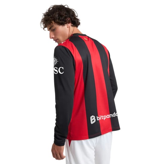 Camiseta de manga larga de local Milan 2026/27 para hombre Camiseta de manga larga de local Milan 2026/27 para hombre
