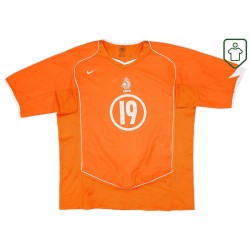 Camiseta retro local Países Bajos 2004/06 para hombre Robben #19 Camiseta retro local Países Bajos 2004/06 para hombre Robben #19