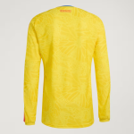 Camiseta de manga larga local de la Copa del Mundo 2026 de Colombia para hombre