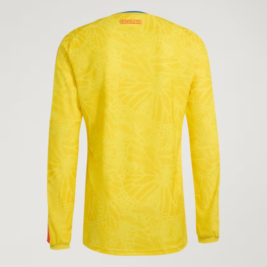 Camiseta de manga larga local de la Copa del Mundo 2026 de Colombia para hombre