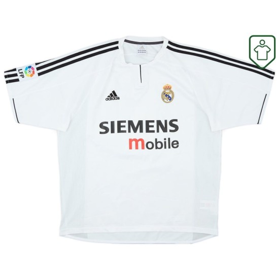 Hombre Camiseta retro local Real Madrid 2003/04 Zidane #5