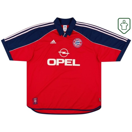 Camiseta retro Bayern Múnich 1999/01 local para hombre Elber #9 Camiseta retro Bayern Múnich 1999/01 local para hombre Elber #9