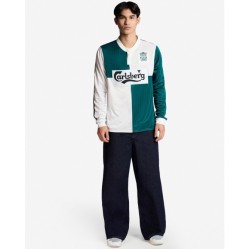 Camiseta retro visitante manga larga Liverpool 1995/96 de hombre Camiseta retro visitante manga larga Liverpool 1995/96 de hombre