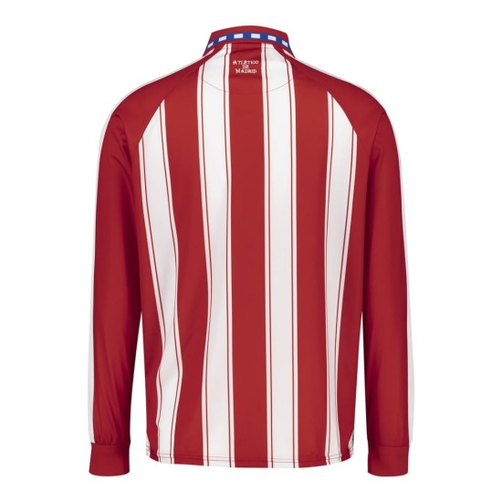Camiseta Retro de Manga Larga Atlético Madrid 1995 para Hombre Camiseta Retro de Manga Larga Atlético Madrid 1995 para Hombre