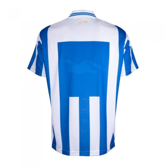 Mujeres Brighton & Hove Albion 2001 Casa Retro Centenario Camiseta Mujeres Brighton & Hove Albion 2001 Casa Retro Centenario Camiseta