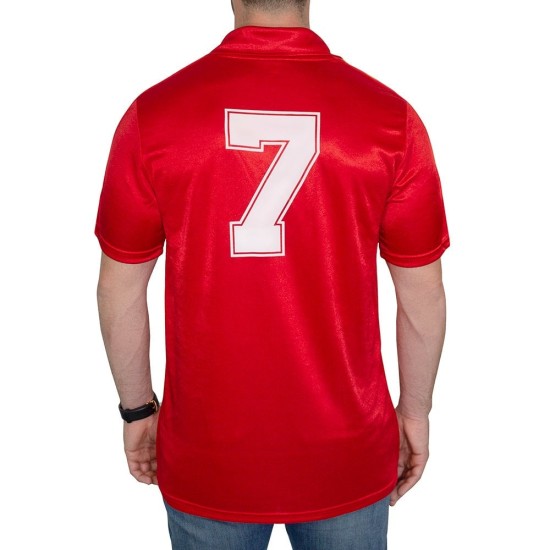 Camiseta Retro España 1982 Copa del Mundo #7 Hombre Camiseta Retro España 1982 Copa del Mundo #7 Hombre