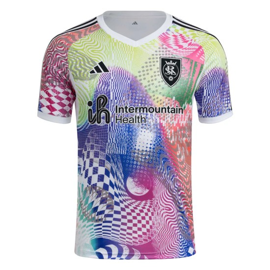 Camiseta Mujer Real Salt Lake 2025 Tercera Pre Partido Blanca Camiseta Mujer Real Salt Lake 2025 Tercera Pre Partido Blanca