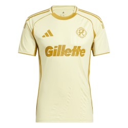Camiseta mujer New England Revolution 2025 tercera pre partido - amarilla