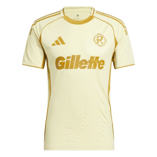 Camiseta infantil New England Revolution 2025 tercera pre partido - amarilla