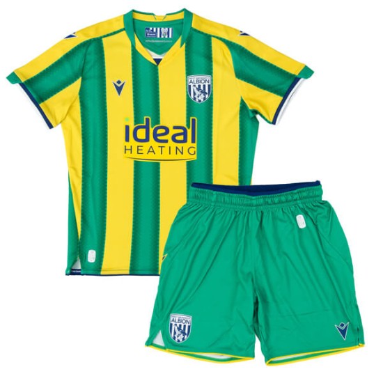 Kit visitante 2025/26 del West Bromwich Albion para niño Kit visitante 2025/26 del West Bromwich Albion para niño